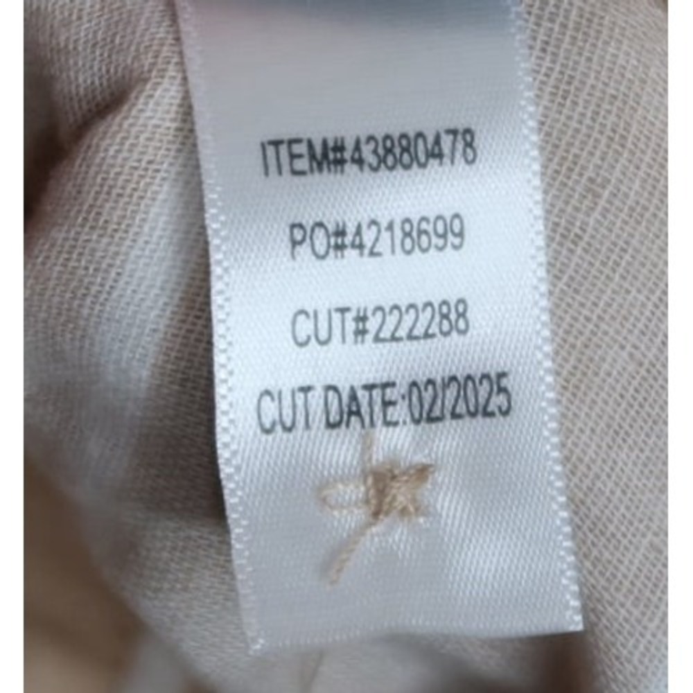 Torrid Striped Dolman Button Up Shirt Tan White Gauze Relaxed Women's 4 NWT - Picture 9 of 11